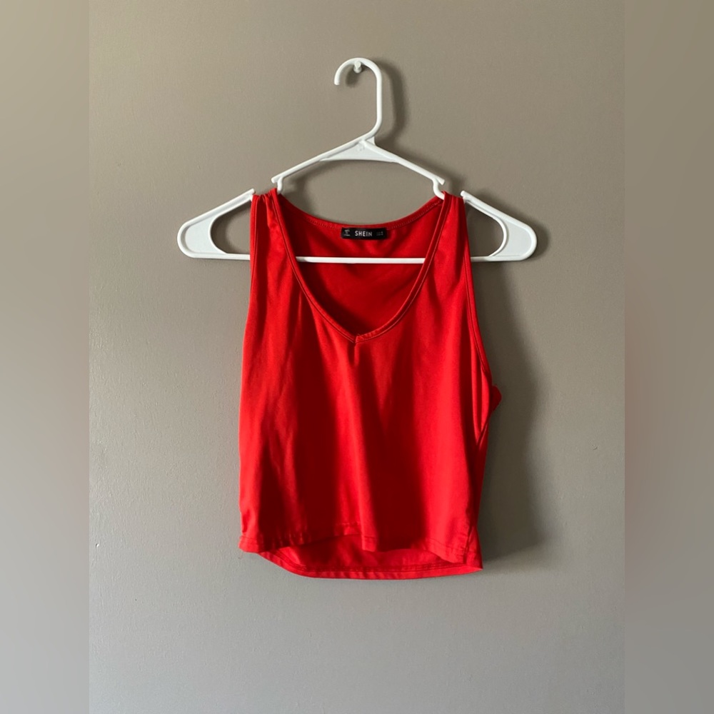 Shein Red Crop Top